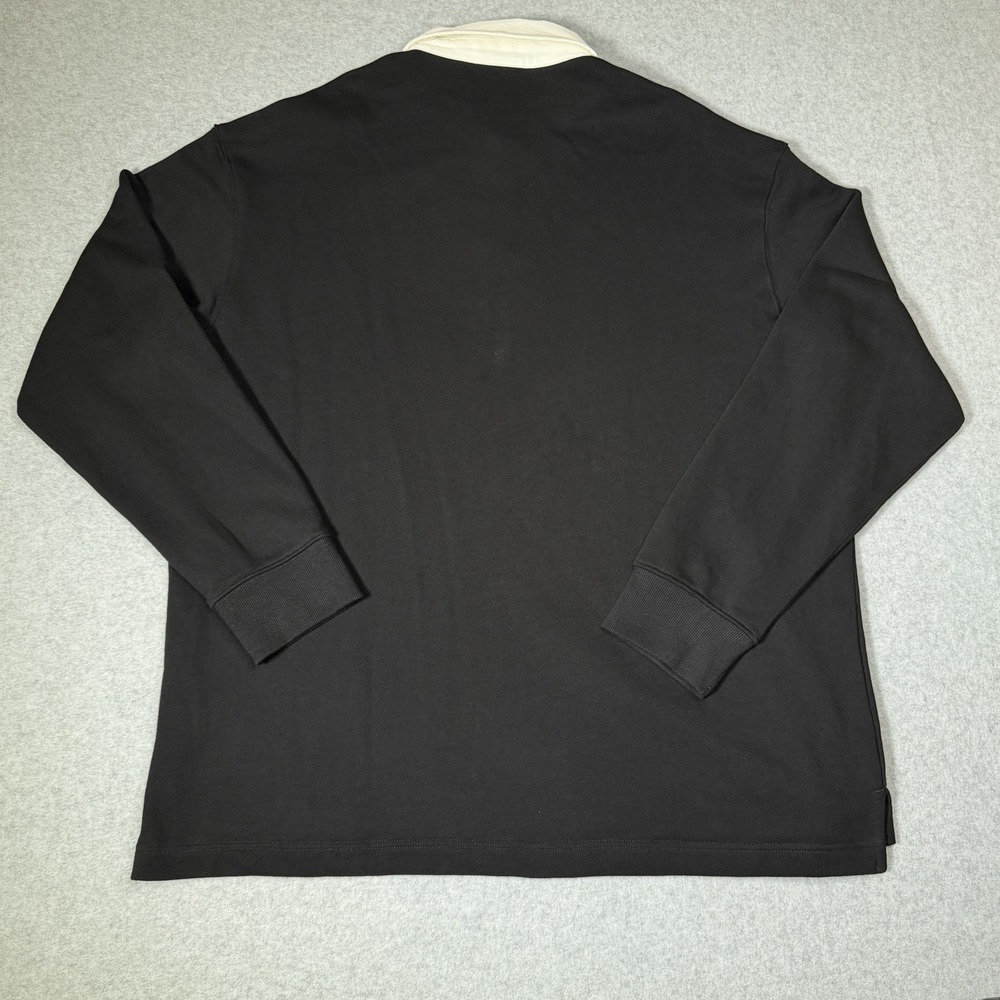 H&M Formula 1 Long Sleeve Rugby Polo Shirt Men's XXL Black Relaxed Fit F1 Racing - Picture 8 of 8